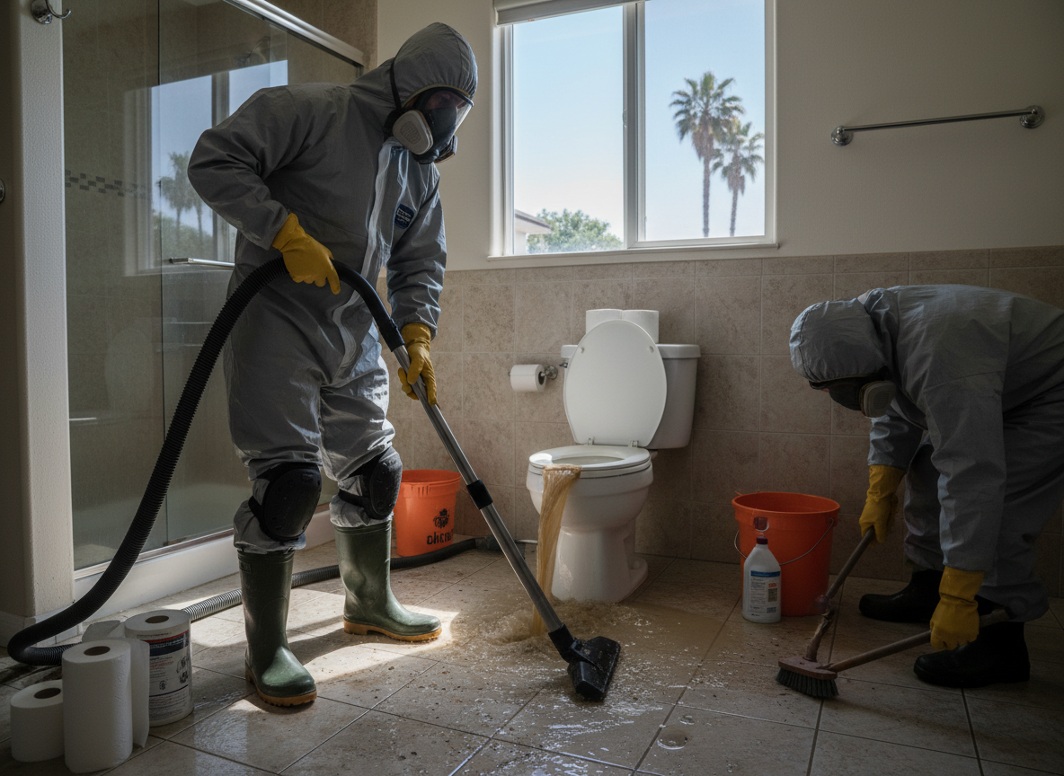 Toilet Overflow Cleanup in Granada Hills, CA