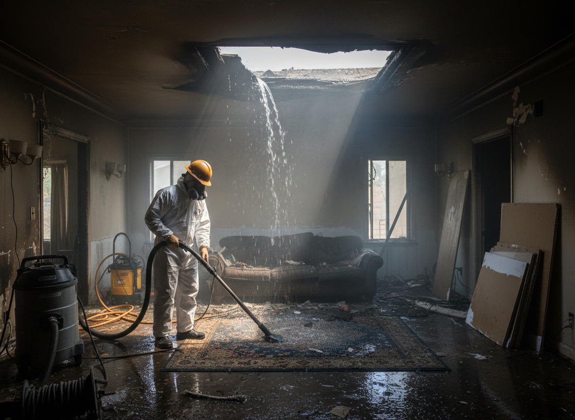 Water Damage Remediation After Fire in Granada Hills, CA